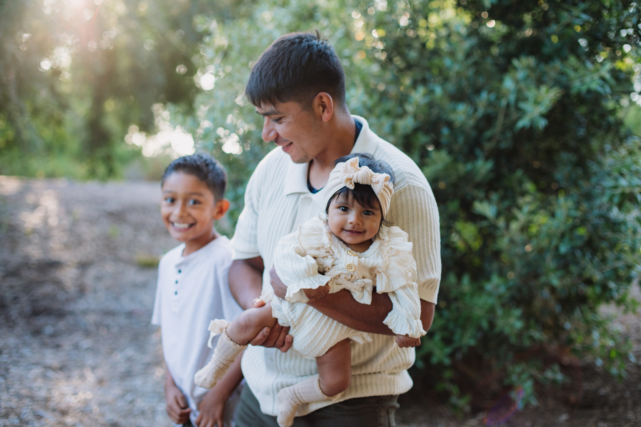 Dad and kids family session in long beach, CA